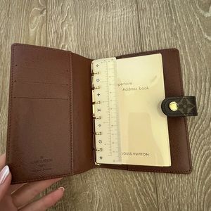 Brand New Monogram Louis Vuitton PM Agenda with Address Book inserts.